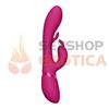 Vibrador estimulador de punto G con estimulador de clitoris y carga USB